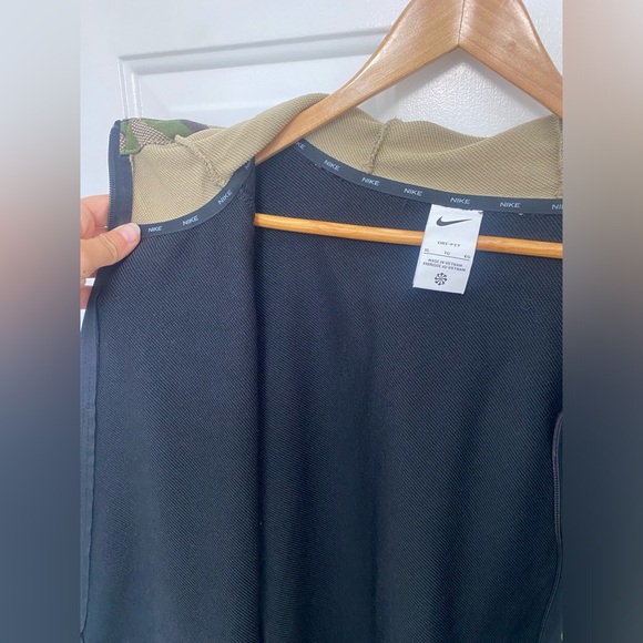 Mens Nike Black And Camouflage Full Zip Hooded Sweater Size XL - Picture 5 of 6